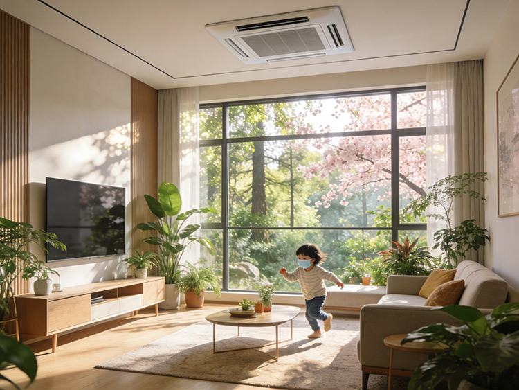 把森林搬进家！2026成都春季花粉过敏救星：成都五恒系统如何做到24小时恒氧且隔绝尘霾？